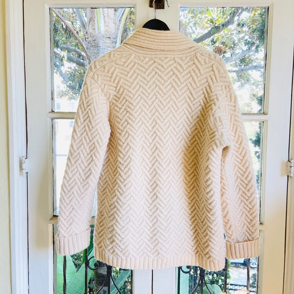 RARE Ralph Lauren Hand Knit Toggle Sweater Coat - Picture 7 of 8